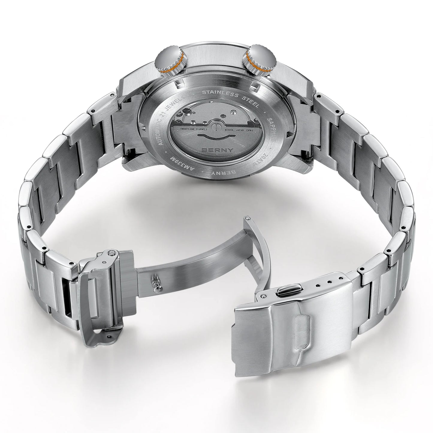 BERNY Automatic Dive Watch – Sapphire Crystal, 200M Water Resistant, NH35 Movement