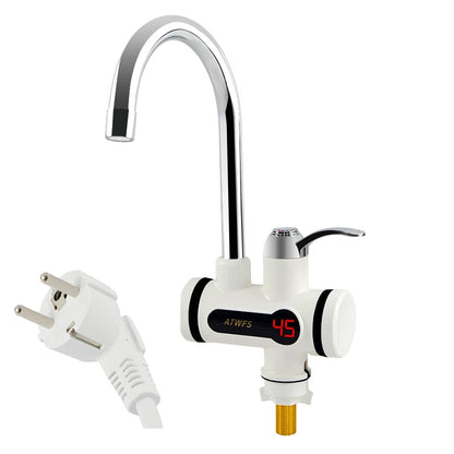 ATWFS Instant Electric Hot Water Faucet – Tankless Kitchen Tap with Digital Display