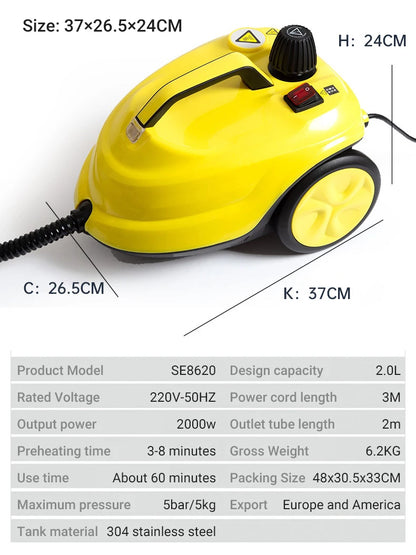 DIVEDEER Handheld Steam Cleaner 220V EU – High Temperature Sterilization
