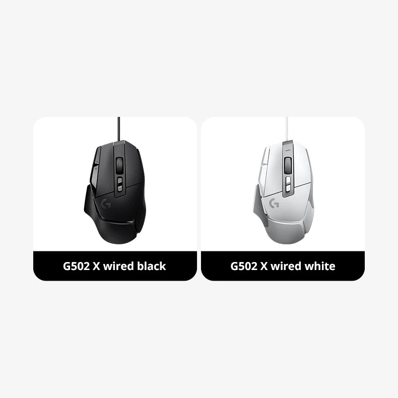 Logitech G502 X Advanced Gaming Mouse – HERO Engine, 25600 DPI, 13 Buttons, Wired