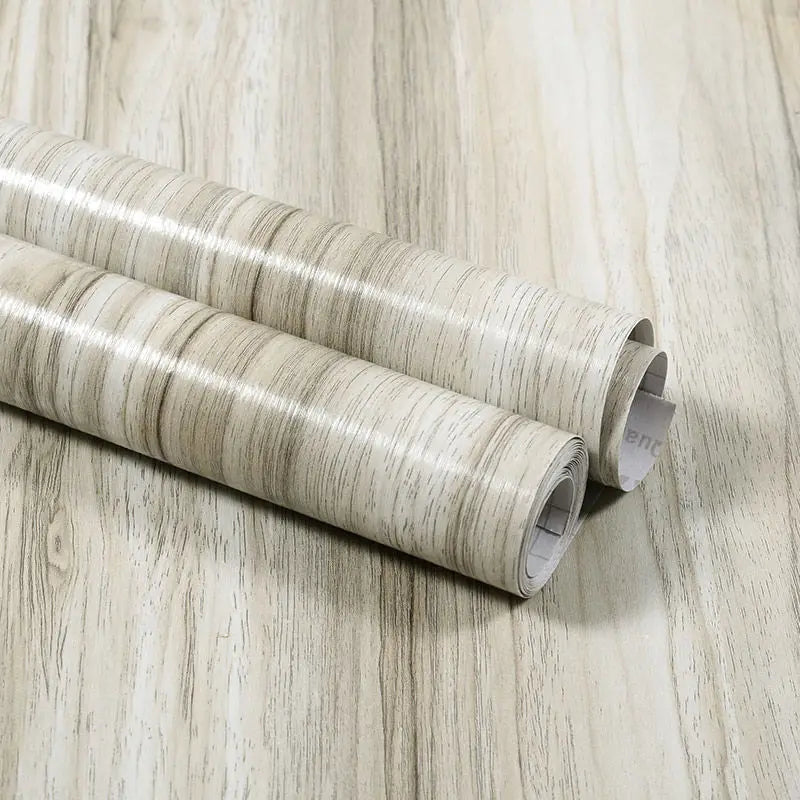 Self-Adhesive Waterproof Wood Effect Wallpaper Roll – PVC Vinyl