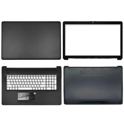 HP 17-BY/17-CA Laptop Replacement Parts — LCD Cover, Palmrest, Bottom Case (Silver/Black)