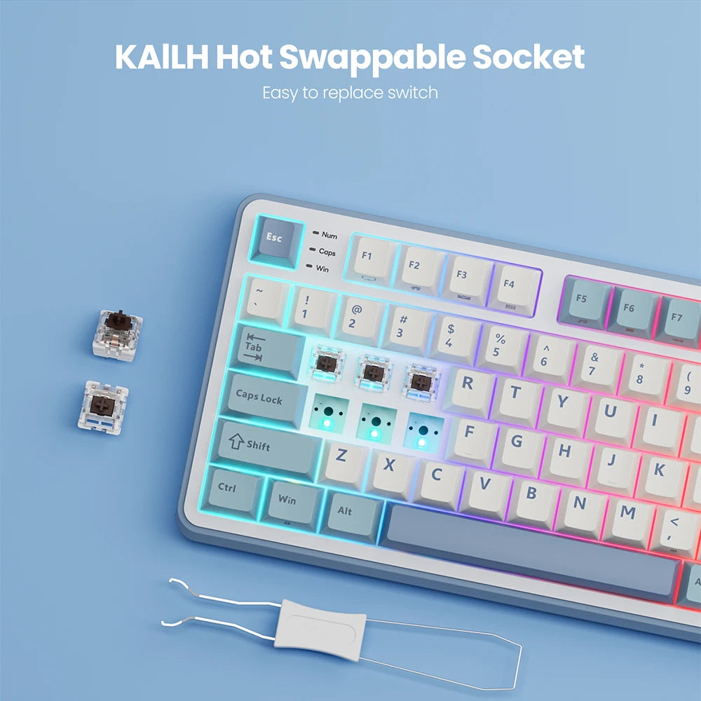 RK Royal Kludge S98 Wireless Mechanical Keyboard – 98 Key, Hot-Swap, TFT Screen, BT5.0/2.4G/USB-C