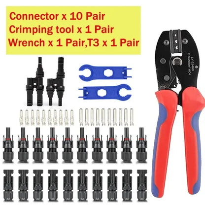 Solar Panel Connector Kit 1000V 30A – PV MC4 Connectors 2.5/4/6mm²