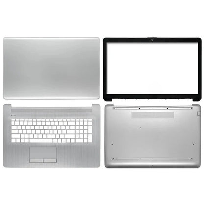 HP 17-BY/17-CA Laptop Replacement Parts — LCD Cover, Palmrest, Bottom Case (Silver/Black)