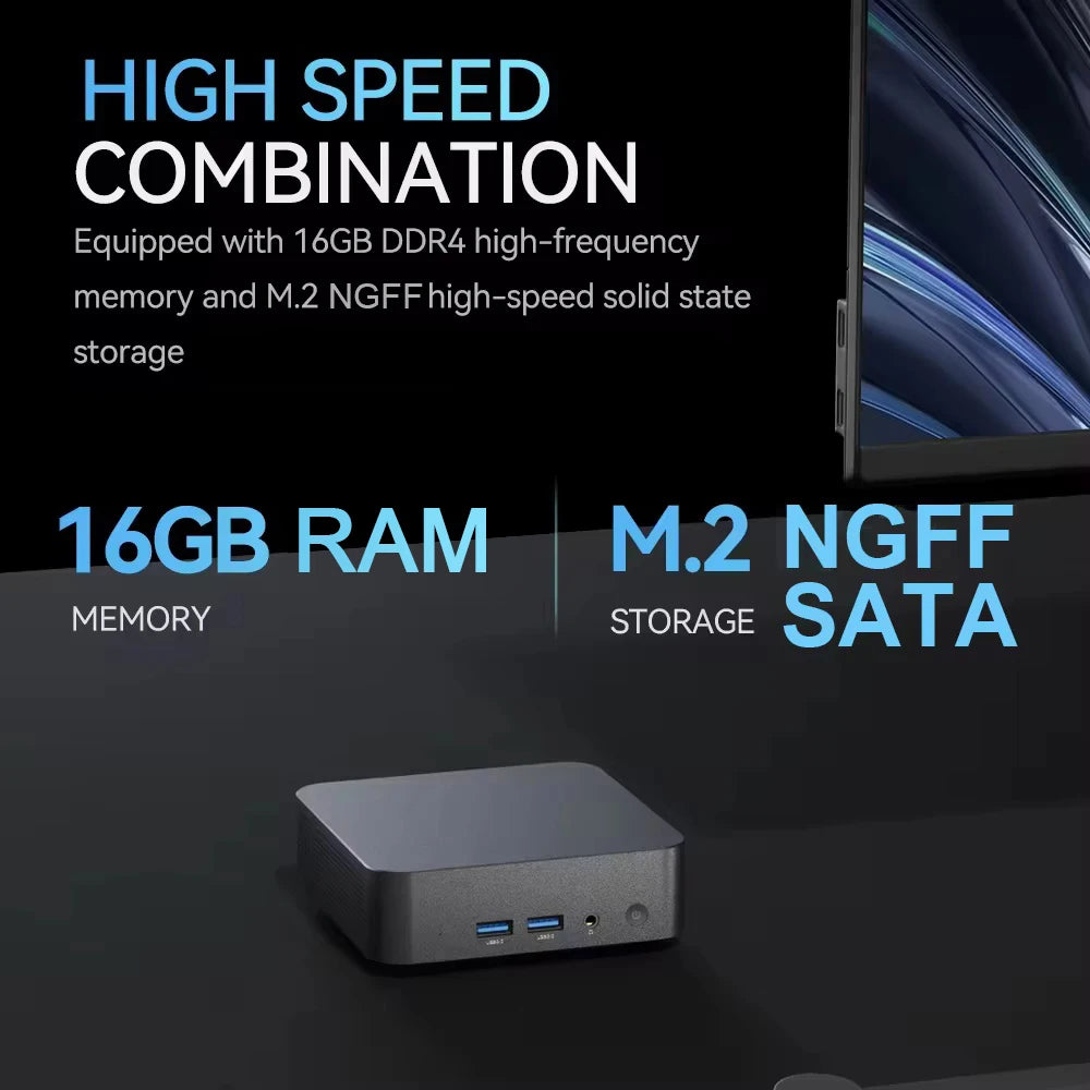 Mini PC Desktop – Intel Core i9 8950HK / i3 6100U, Windows 11 Pro, 16GB RAM, up to 2TB SSD, WiFi 6