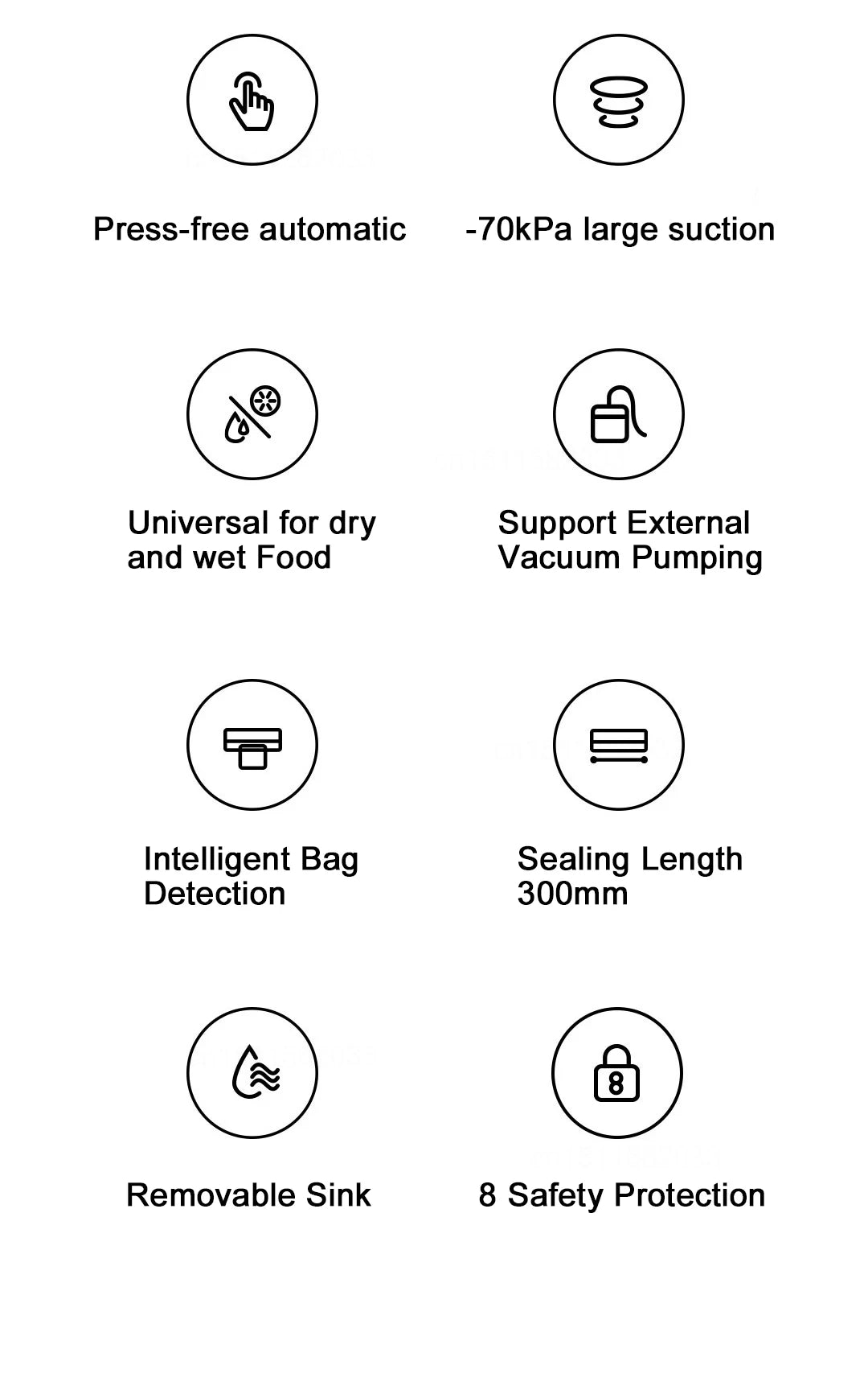 MIJIA Vacuum Sealer Machine | 70kPa Suction | Dry & Moist Modes | 10 Vacuum Bags | External Vacuum | CN Version