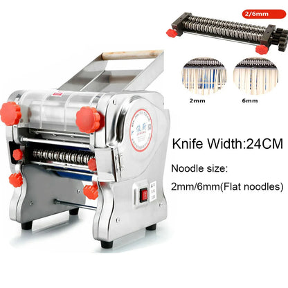 550W Electric Pasta & Noodle Maker Machine – Stainless Steel Dual Knife