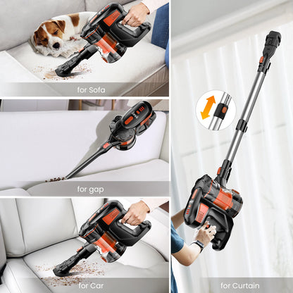 INSE V770 Cordless Stick Vacuum Cleaner – 25kPa, 235W, 6-in-1, 40min Battery