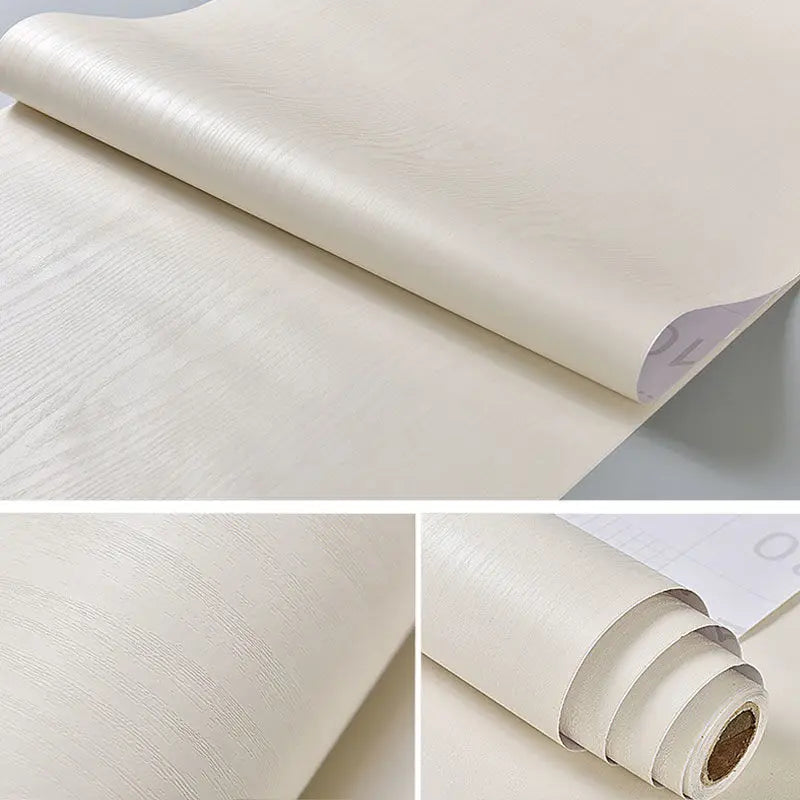 Self-Adhesive Waterproof Wood Effect Wallpaper Roll – PVC Vinyl