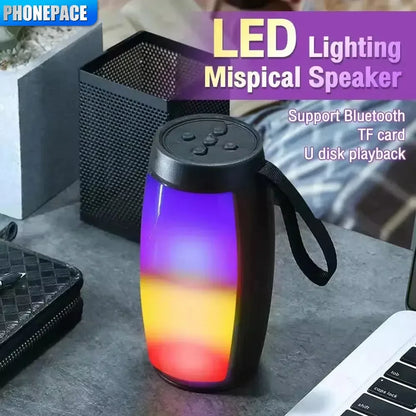Bluetooth Wireless Portable Speaker – Powerful Subwoofer, Bass, LED Lights & Car Audio