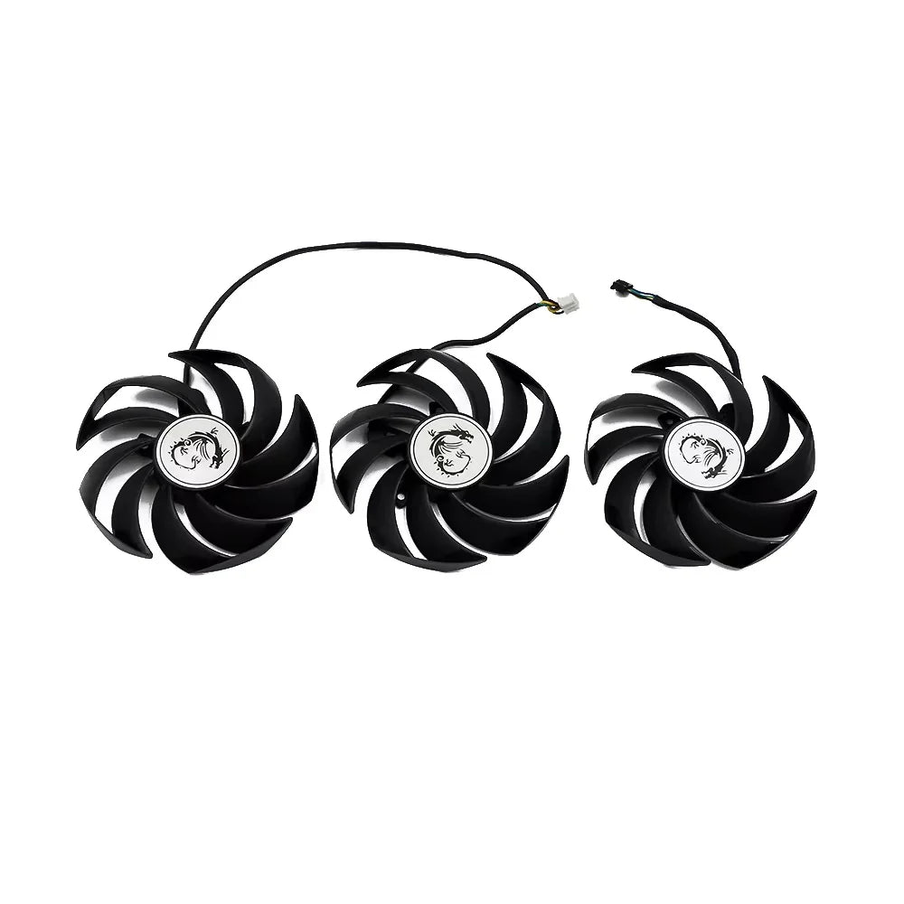 MSI RTX 3080 3090 3070 3060 Ti Gaming X Trio GPU Replacement Fan – PLD09210S12HH 90mm 4-Pin