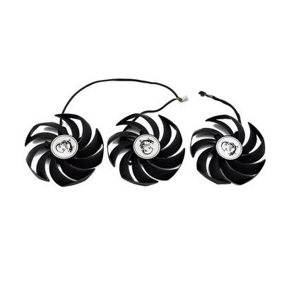 MSI RTX 3080 3090 3070 3060 Ti Gaming X Trio GPU Replacement Fan – PLD09210S12HH 90mm 4-Pin