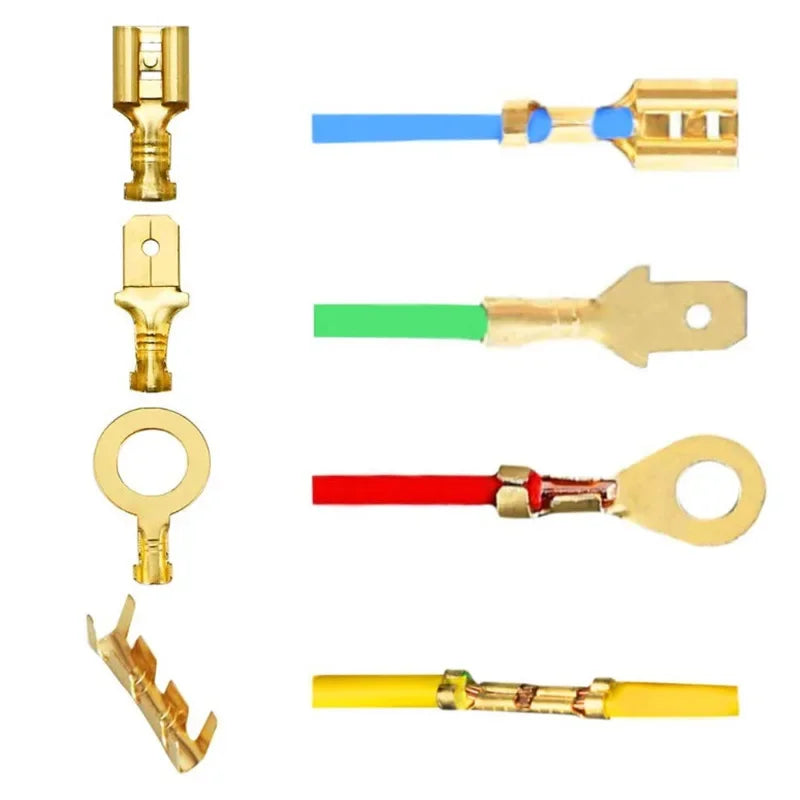 Insulated Spade Connector Kit – Male & Female Crimp Terminals 2.8/6.3mm