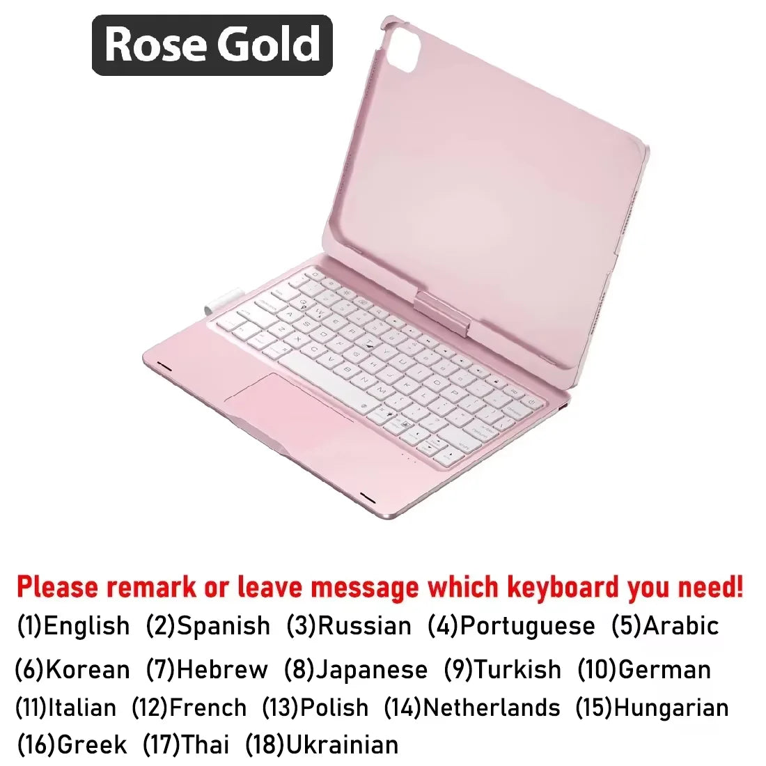 Magic Keyboard Case for iPad – Air 11/13, Pro 11/12.9, iPad 10th/7th-9th Gen, Backlit