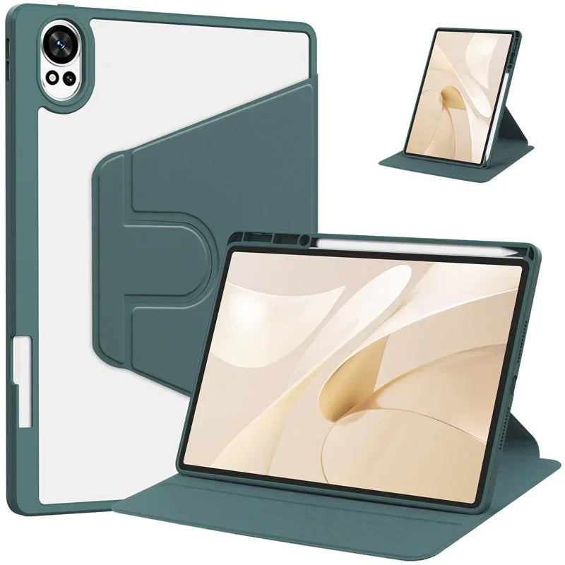 360° Rotating Acrylic Stand Case with Pencil Holder for Huawei MatePad 12x / MatePad Air 12 2024