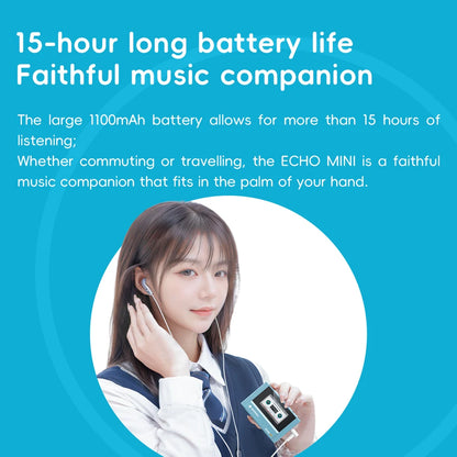 FiiO Echo Mini HiFi Bluetooth MP3 Player – 15Hrs, 3.5mm & 4.4mm Output, Pure Music