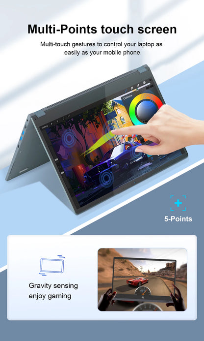 Ninkear YBOOK 15 2-in-1 Laptop – 15.6" 360° Touchscreen, AMD, 16GB, 512GB, Win11