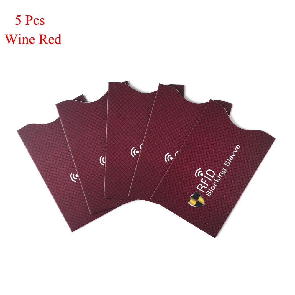 RFID Blocking Card Sleeve Protectors – 5 Pack