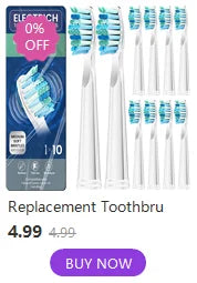 Fairywill Electric Toothbrush Replacement Heads – 5/10/20 Pcs, Teeth Whitening Compatible