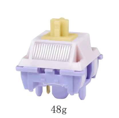MMD Princess V4 Mechanical Keyboard Switches – 5-Pin Linear & Tactile, RGB, Lubricated, 10–110 PCS