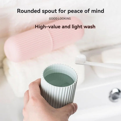 Portable Toothbrush & Toothpaste Holder Case – Travel & Camping Storage Box