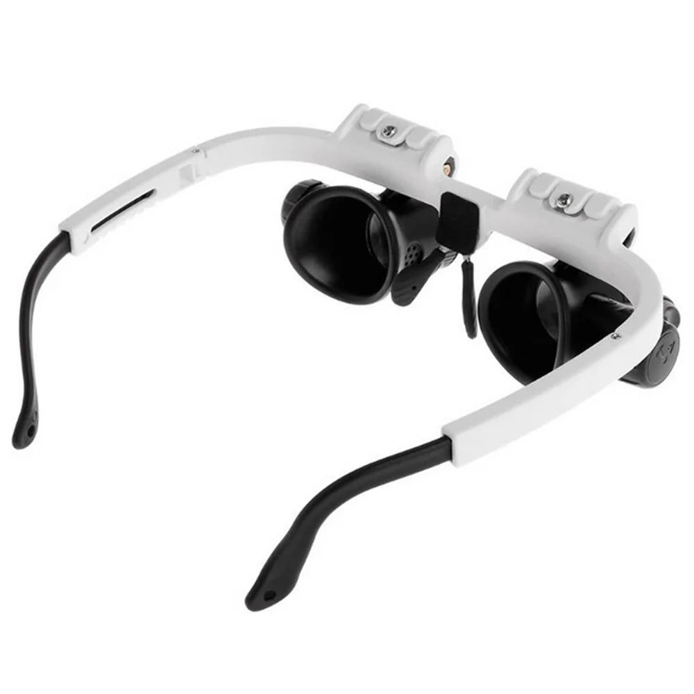 8X 15X 23X Adjustable Dual Lens Jeweler Loupe – Crystal Acrylic Eye Magnifier