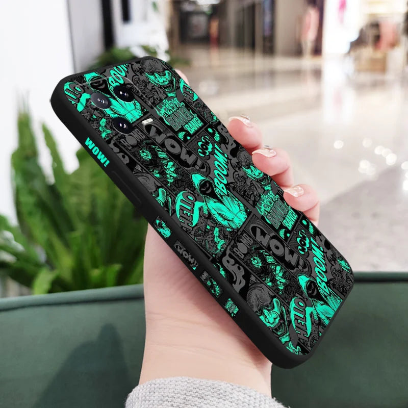 Blackened Clown Silicone Phone Case for Xiaomi Mi 11/12/13/14/15/17 Series