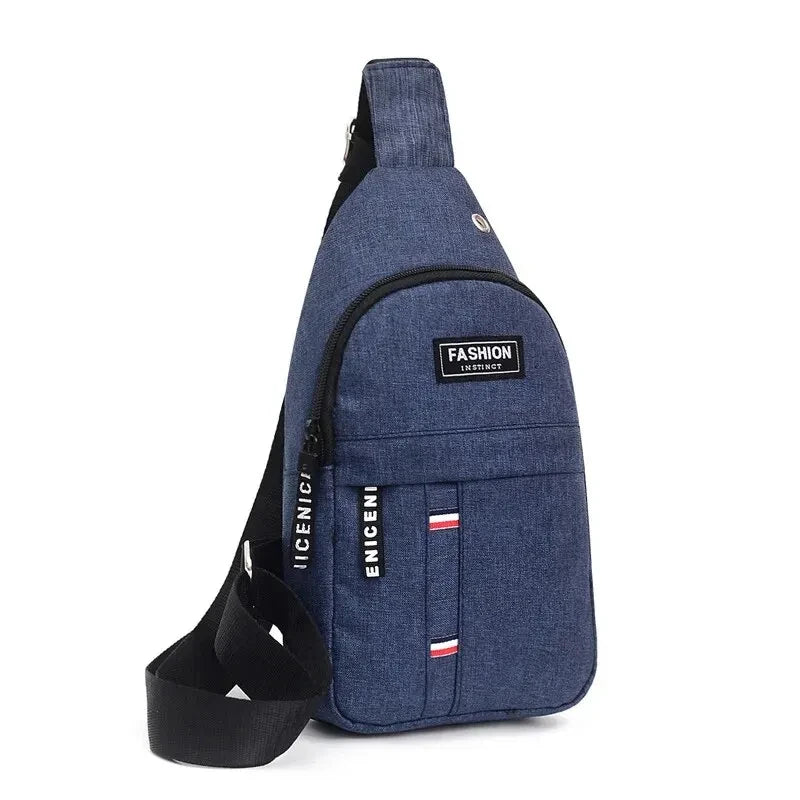 Men's waterproof fanny pack by R.E.D. Shopping with large capacity and adjustable strap, ideal for outdoor and travel activities.