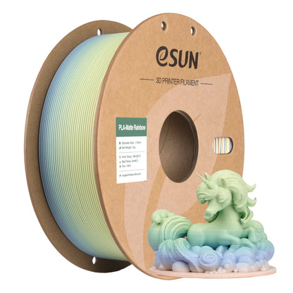 eSUN Rainbow Matte PLA Filament 1.75mm 1KG – For Bambu Lab & FDM Printers