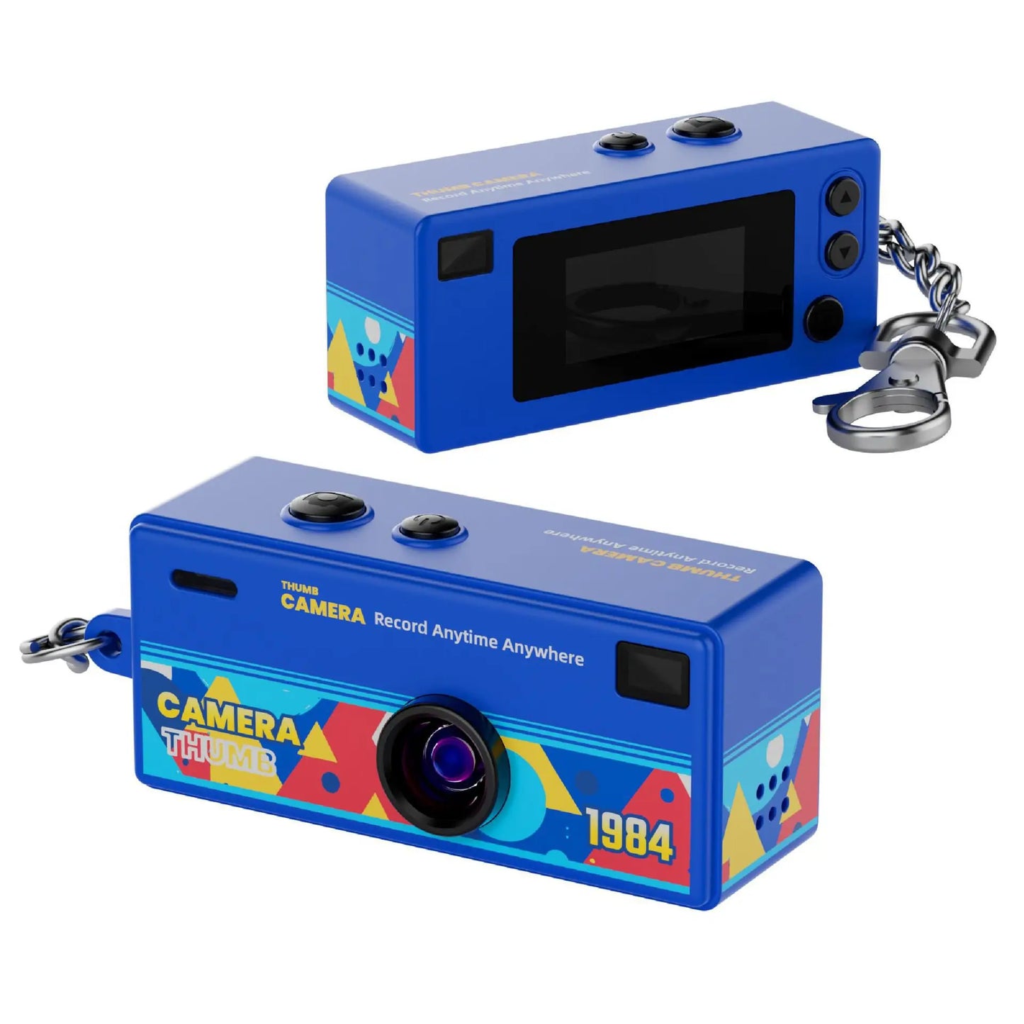 Portable Mini Thumb Camera 1080P FHD – 130° Wide-Angle, Autofocus, Fill Light, TFT LCD Screen