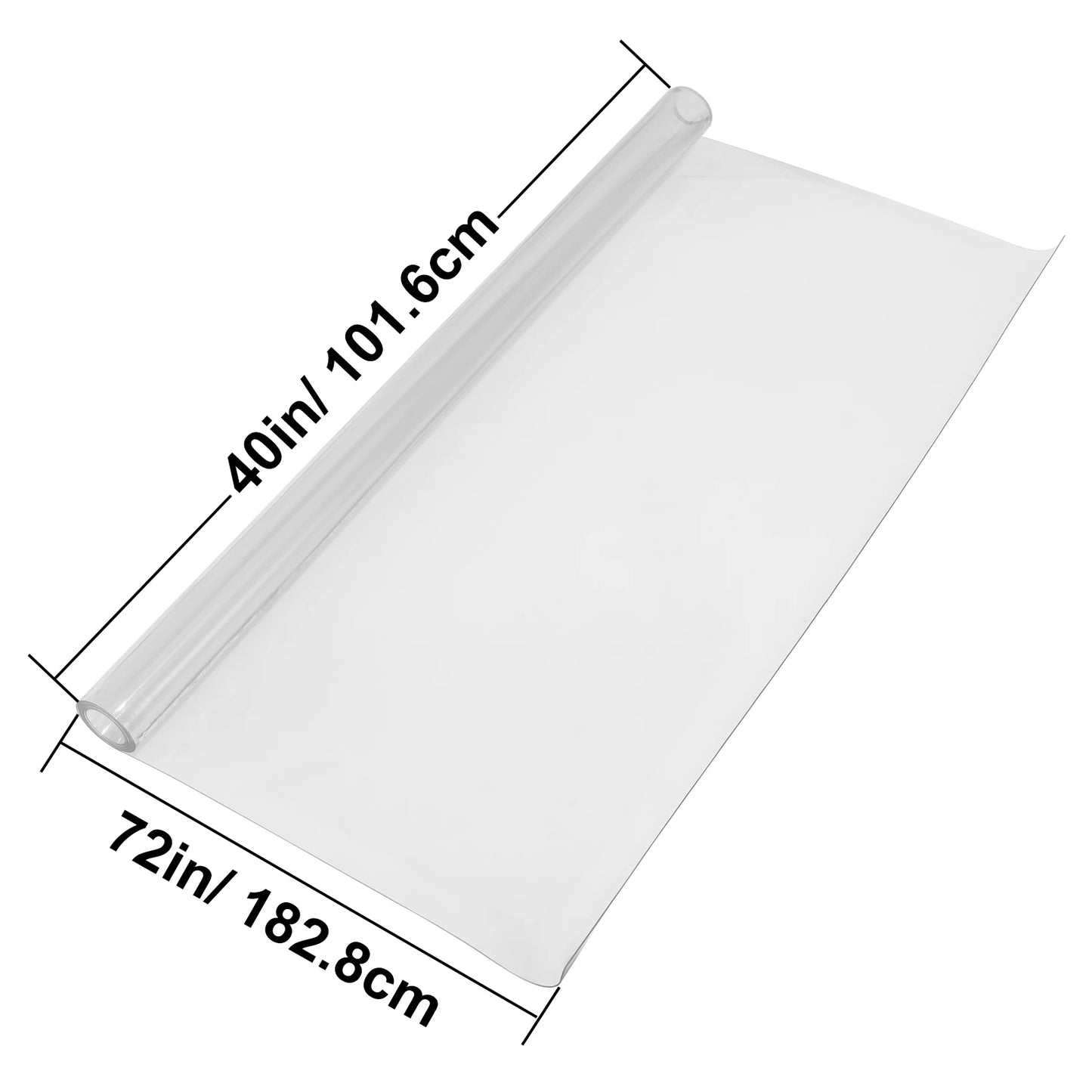 SucceBuy Transparent PVC Table Cloth – 1.5–2mm Soft Glass, Waterproof, Oilproof Desk Protector