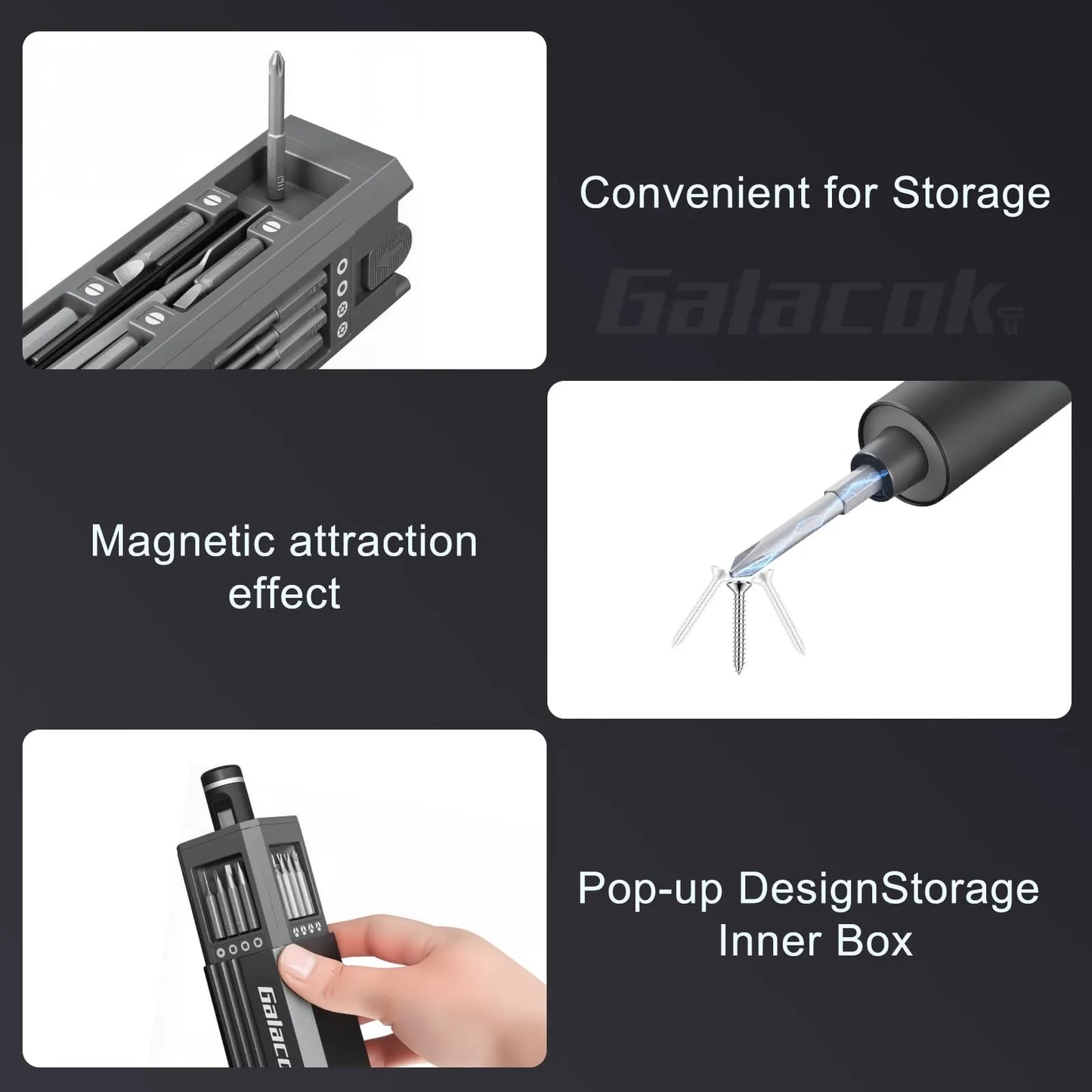 49-in-1 Electric Screwdriver Set – 5 Torque Settings, Magnetic Bits