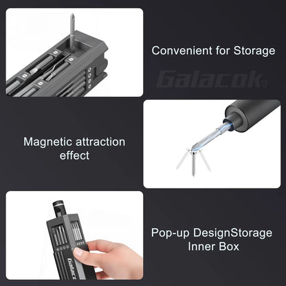 49-in-1 Electric Screwdriver Set – 5 Torque Settings, Magnetic Bits