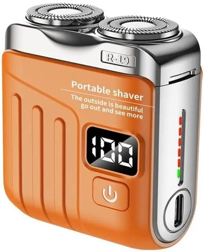 Portable Electric Shaver R-19 – 9000 RPM, Magnetic Blades, Wet & Dry, 180-Day Battery, LED Display