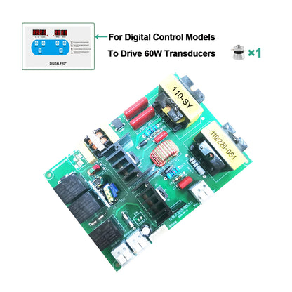 40kHz Ultrasonic Generator PCB Board 60W–180W – Mechanical & Digital Driver for Ultrasonic Cleaner 110V/220V