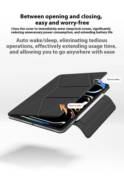 Smart Folio iPad Case | Magnetic | iPad 10th–11th, Air 11/13, Pro 11/12.9/13, Mini 6/7 | 4 Colors