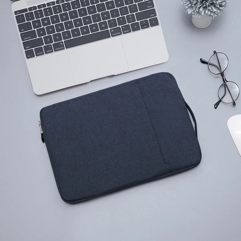 Denim Laptop Sleeve Bag 12"-15.6" — MacBook Air M1 M2, Lenovo, Dell, HP, Huawei, Xiaomi