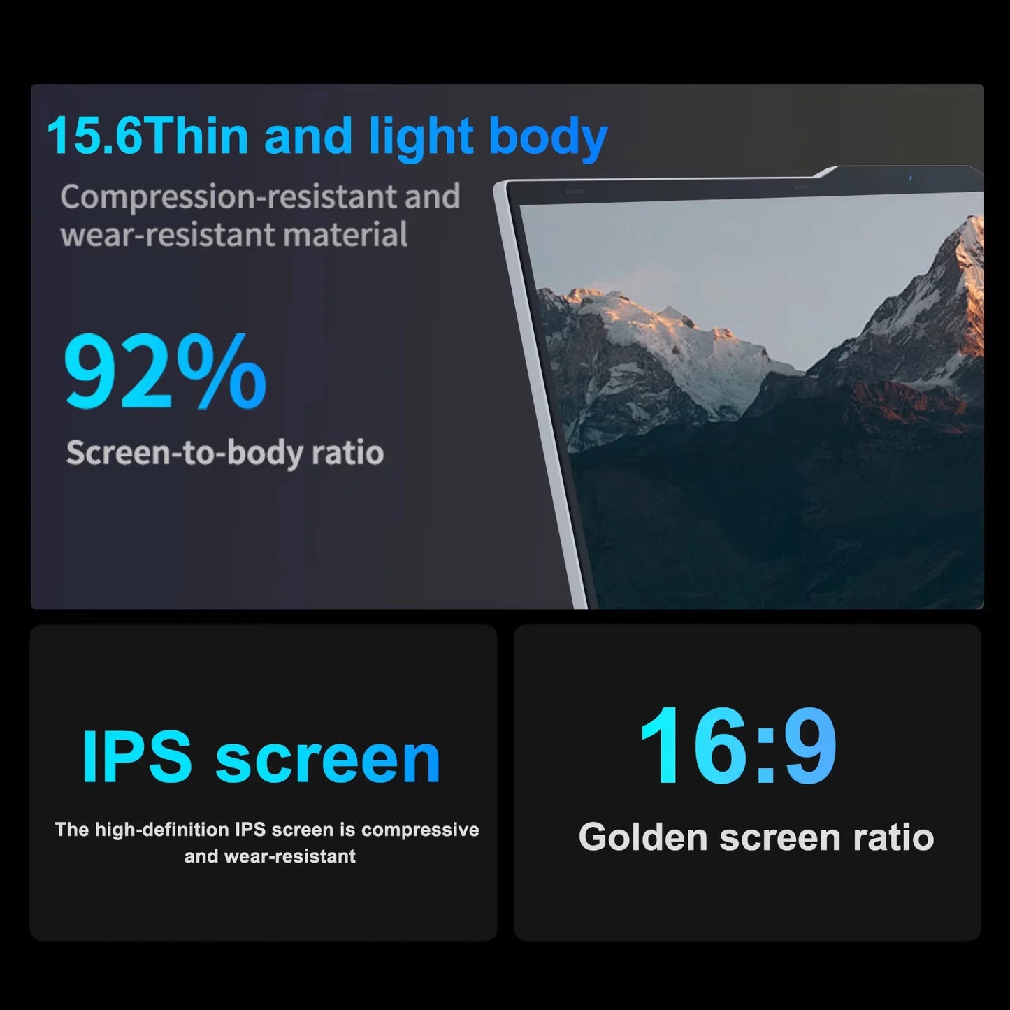 15.6" Laptop Computer – Intel Core i9-10980HK, 16GB RAM, up to 2TB SSD, Fingerprint Unlock, Backlit | Windows 11