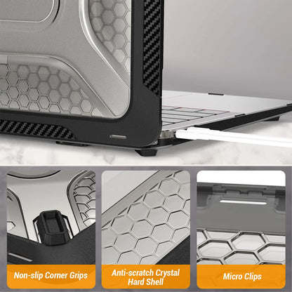 MacBook Hard Shell Case — Air 15/13 M3 2024, Pro 14/16 M3 2023, Air/Pro 13 M1/M2