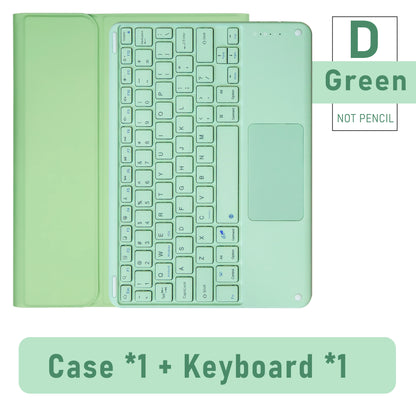 Wireless Magic Keyboard & Mouse Case for iPad Pro 11/13, Air 11/13, iPad 7-10 Gen – Bluetooth, Touchpad