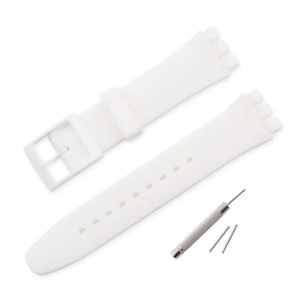 Colorful Silicone Replacement Strap for Swatch – 16/17/19/20mm Sports Watch Band