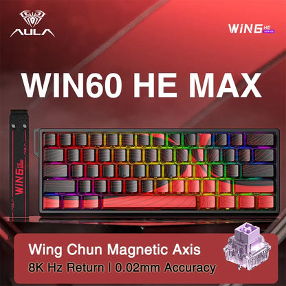 AULA WIN60 / WIN68 HE Gaming Keyboard – Rapid Trigger, RGB, Hotswap (v2)