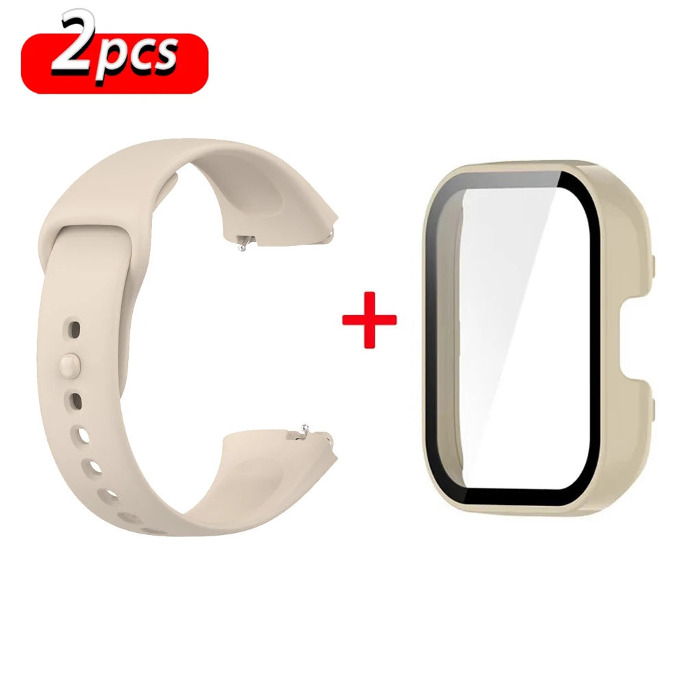 Silicone Strap & Case for Xiaomi Redmi Watch 3 / Active / Lite | Sport Band