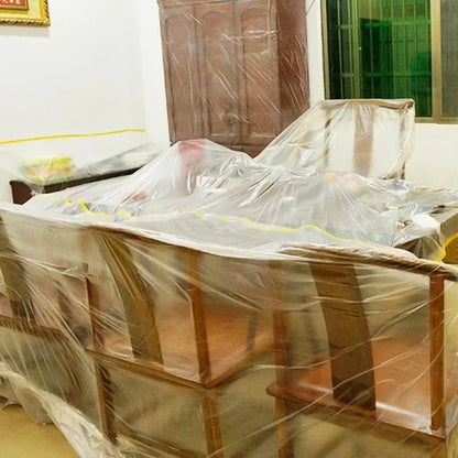 Disposable Self-Adhesive Dustproof Film – Cuttable Furniture & Room Cover
