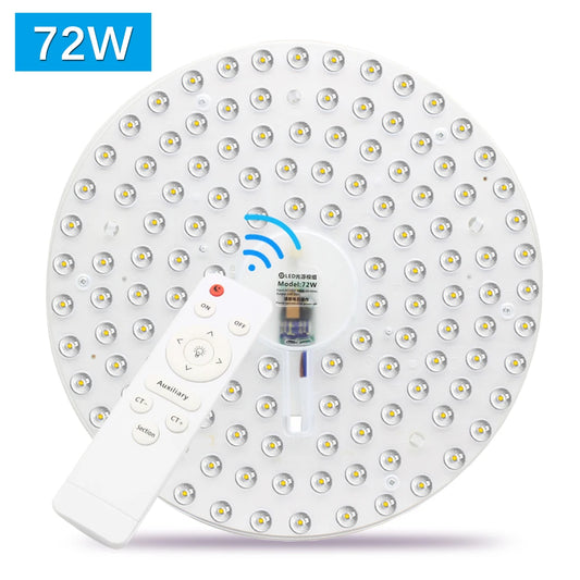 72W LED Ceiling Light Replacement Module – Dimmable, 220V, Round Panel