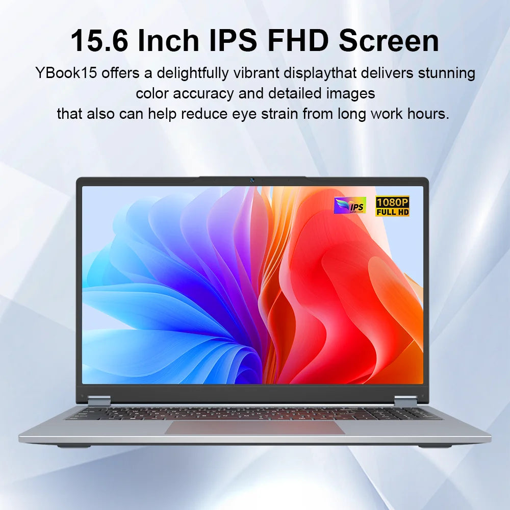 Ninkear YBOOK 15 2-in-1 Laptop – 15.6" 360° Touchscreen, AMD, 16GB, 512GB, Win11