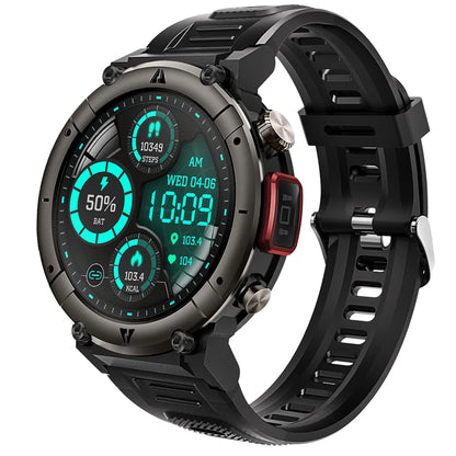 Imosi Outdoor Smart Watch with Flashlight – Sport Fitness Tracker, Blood Pressure, IP67