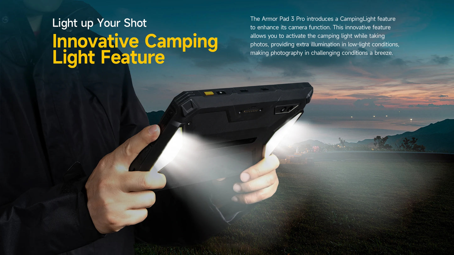 Ulefone Armor Pad 3 Pro – Rugged Tablet, 33280mAh, MT8788, 16GB+256GB, 10.36" 2K, 50MP, 4G LTE, Android 13