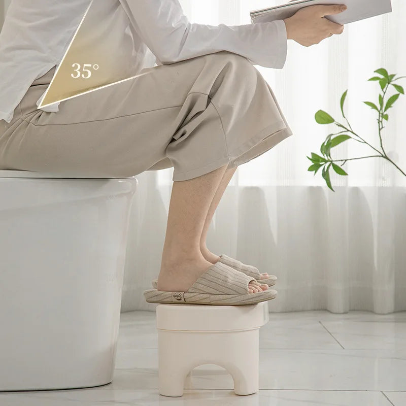 R.E.D. Shopping plastic toilet stool with non-slip pad, thickened feet, designed for children and bathroom use.